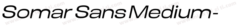 Somar Sans Medium字体转换